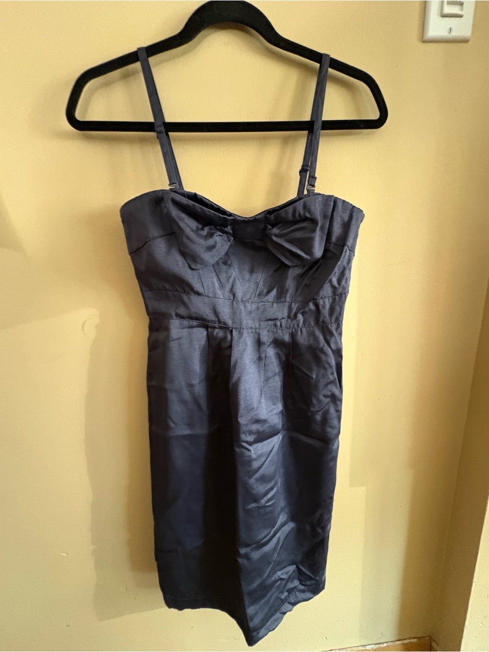 RW Strapless Bow-Front Navy Cocktail Dress